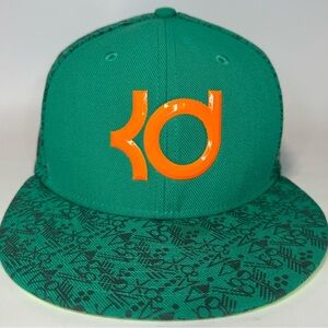 Nike True KD Kevin Durant Strapback Hat Cap Green/Orange/Fluorescent Green.